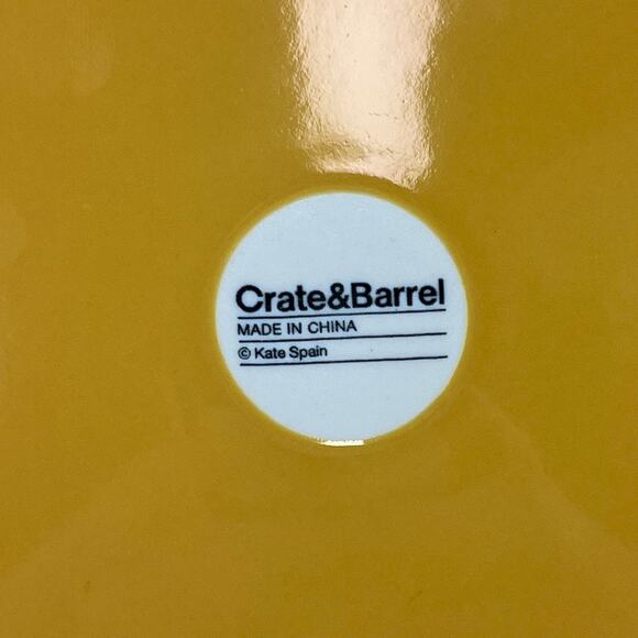 Crate and Barrel Kate Spain Chase Luncheon Salad Plates Set of 4 FLAW - Picture 4 of 7